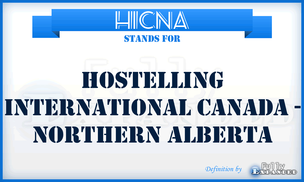 HICNA - Hostelling International Canada - Northern Alberta