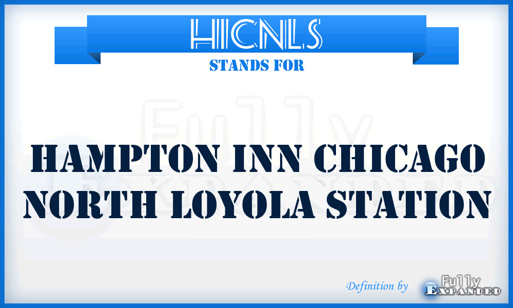 HICNLS - Hampton Inn Chicago North Loyola Station