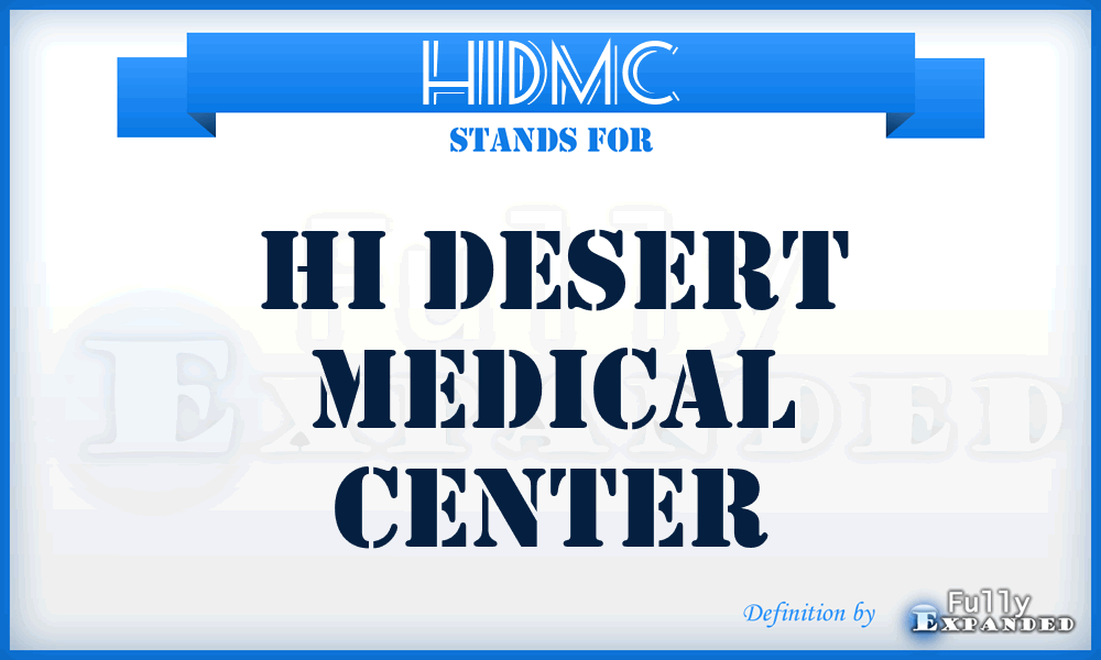 HIDMC - HI Desert Medical Center