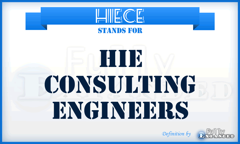 HIECE - HIE Consulting Engineers