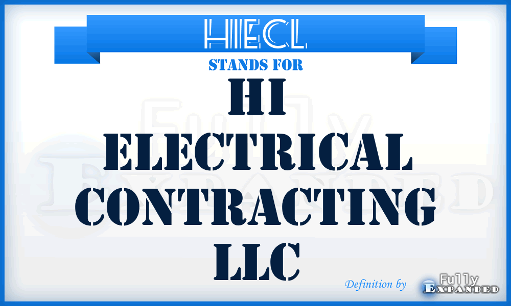 HIECL - HI Electrical Contracting LLC