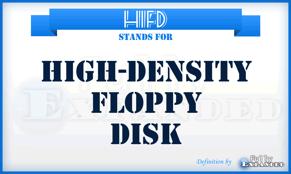 HIFD - high-density floppy disk