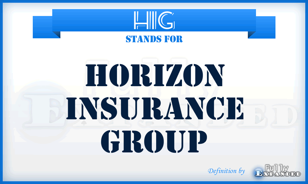 HIG - Horizon Insurance Group