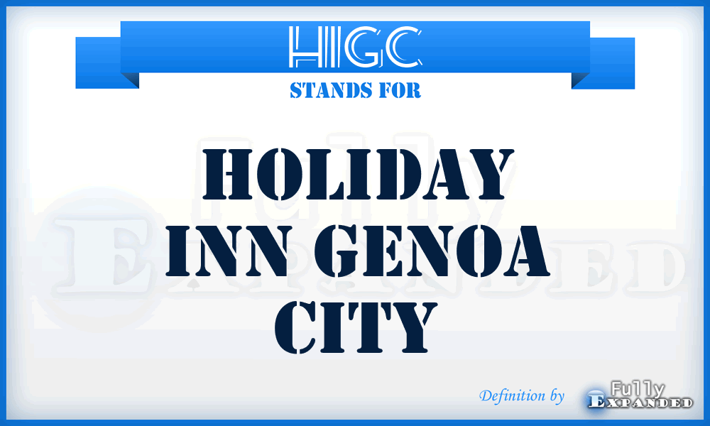 HIGC - Holiday Inn Genoa City