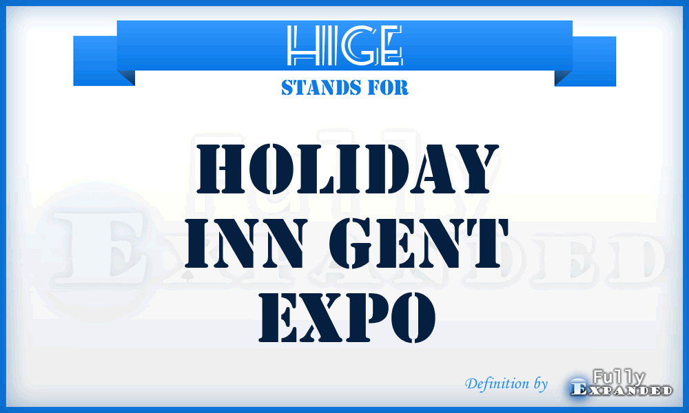 HIGE - Holiday Inn Gent Expo