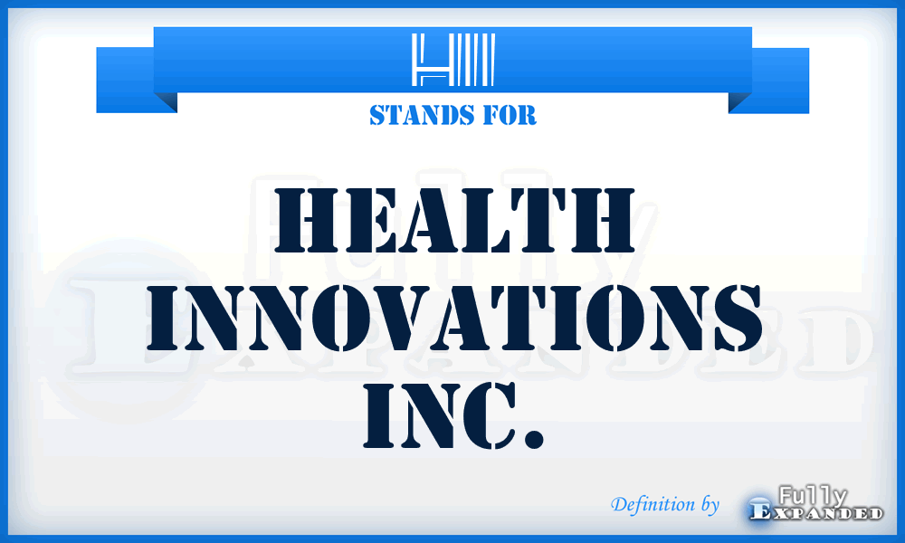 HII - Health Innovations Inc.