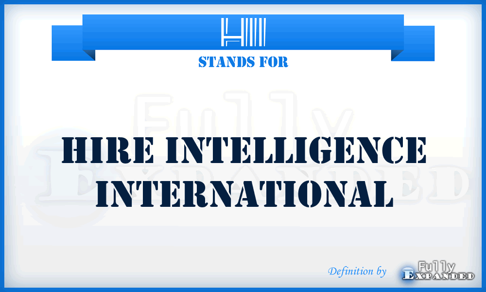 HII - Hire Intelligence International