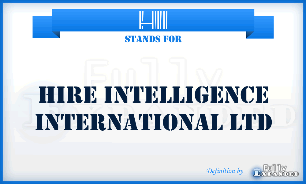 HII - Hire Intelligence International Ltd