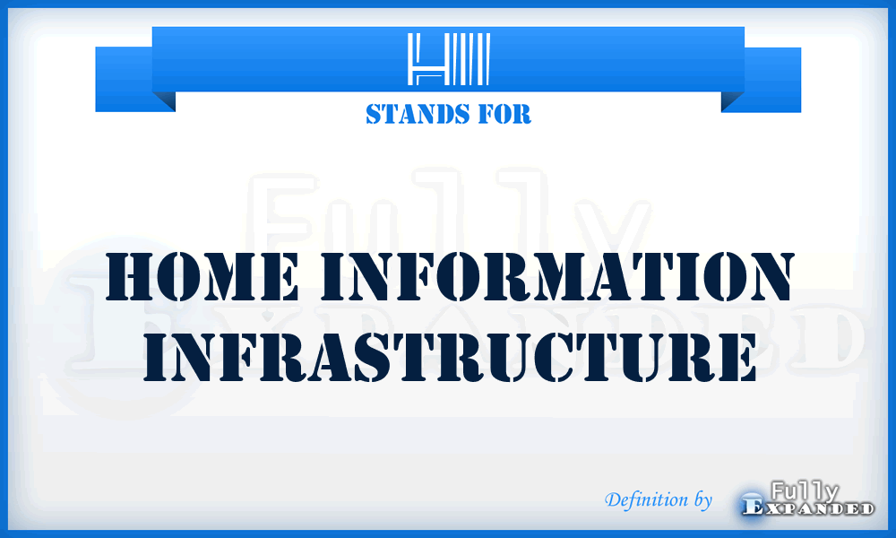 HII - Home Information Infrastructure