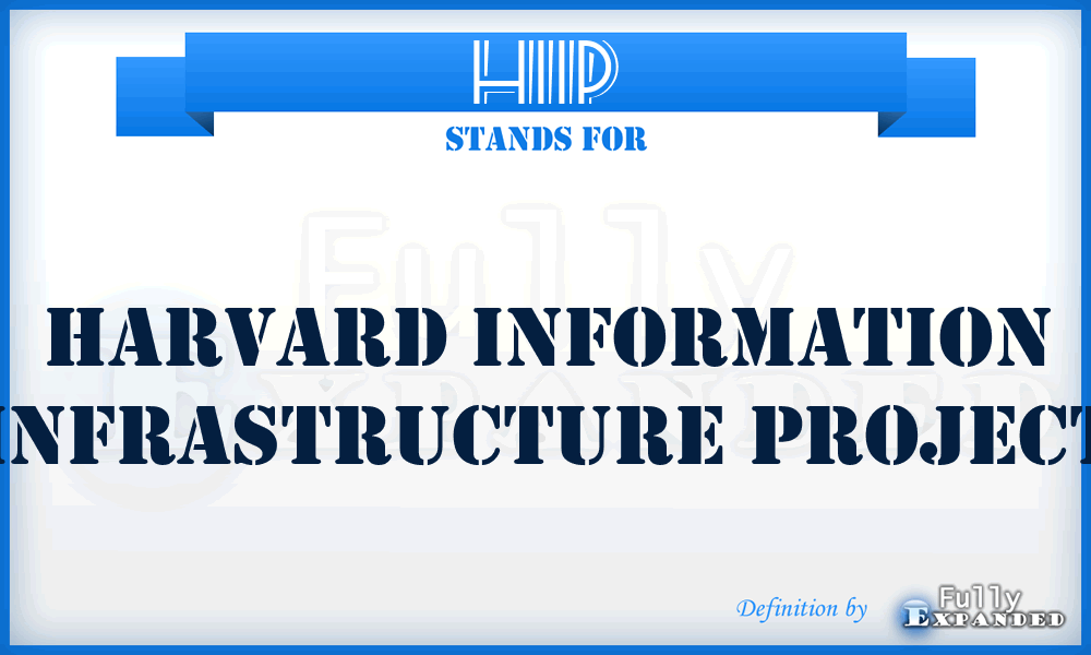 HIIP - Harvard Information Infrastructure Project