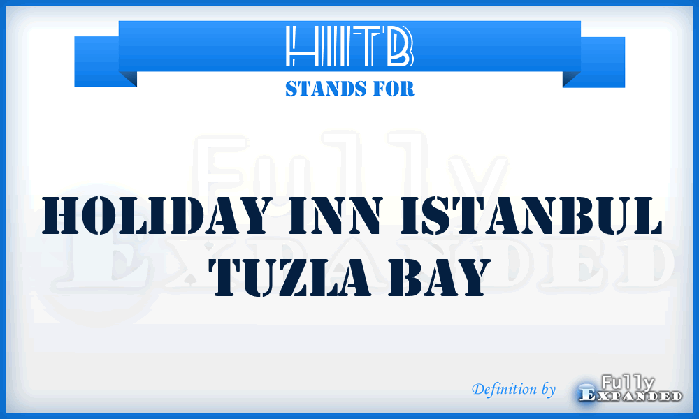 HIITB - Holiday Inn Istanbul Tuzla Bay