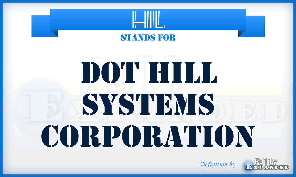 HIL - Dot Hill Systems Corporation