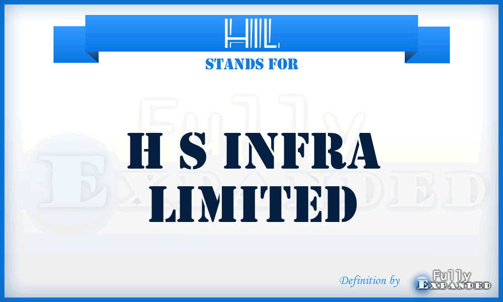 HIL - H s Infra Limited