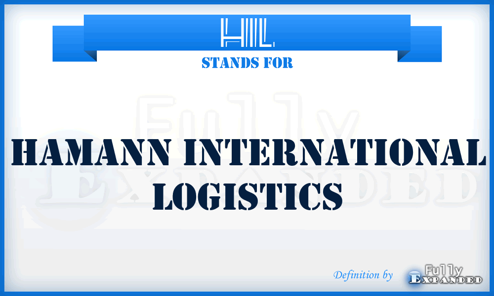 HIL - Hamann International Logistics