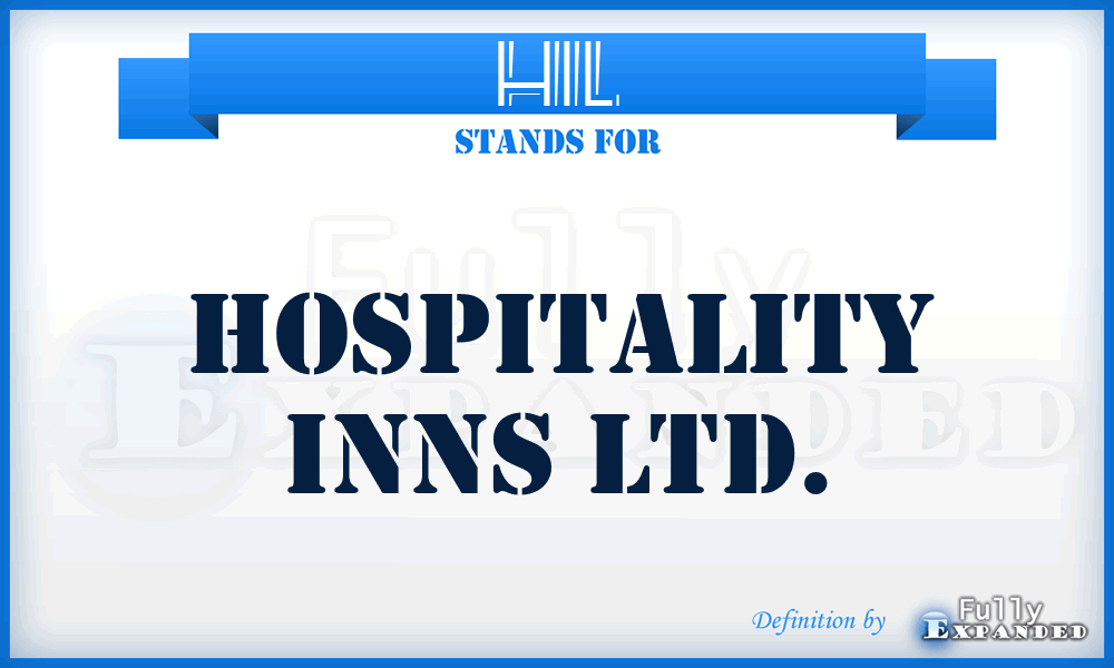 HIL - Hospitality Inns Ltd.