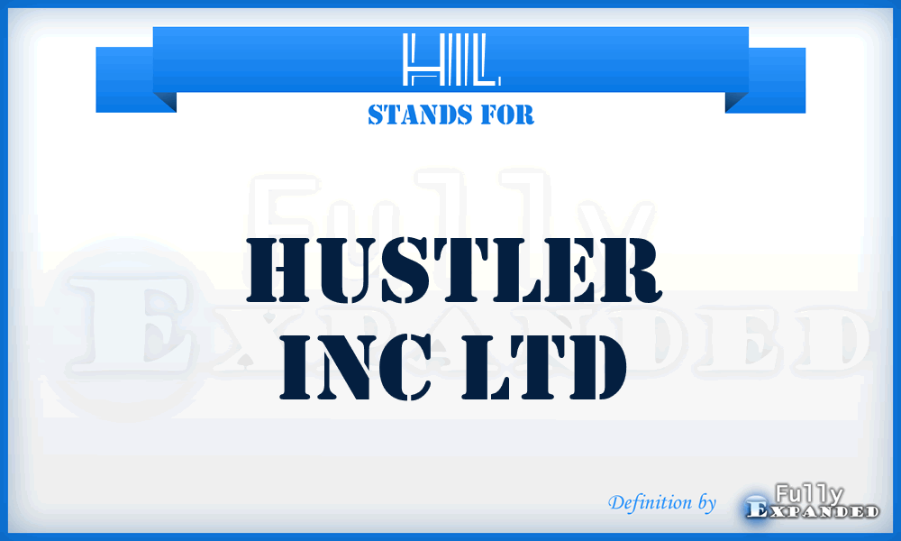 HIL - Hustler Inc Ltd