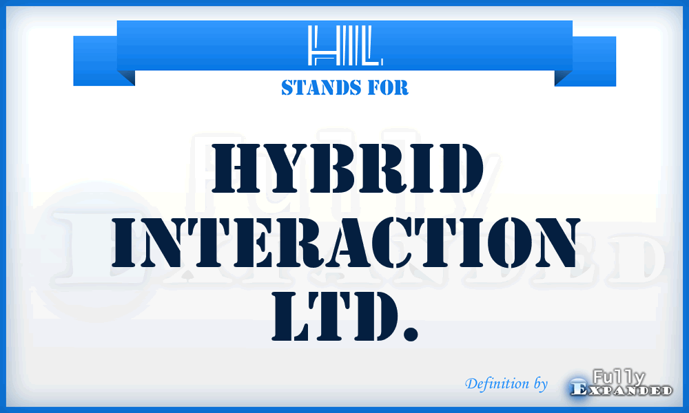 HIL - Hybrid Interaction Ltd.