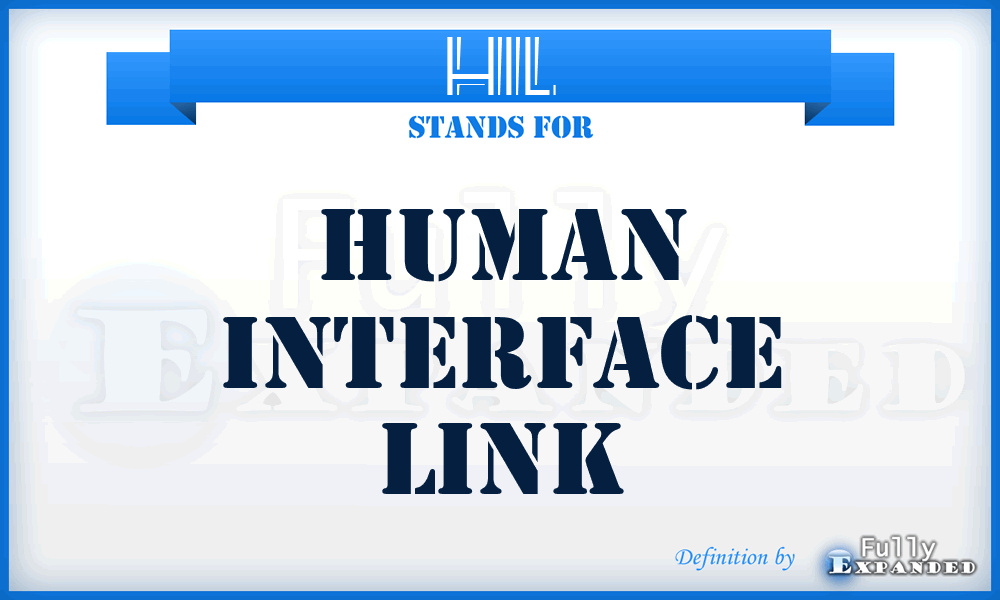 HIL - human interface link