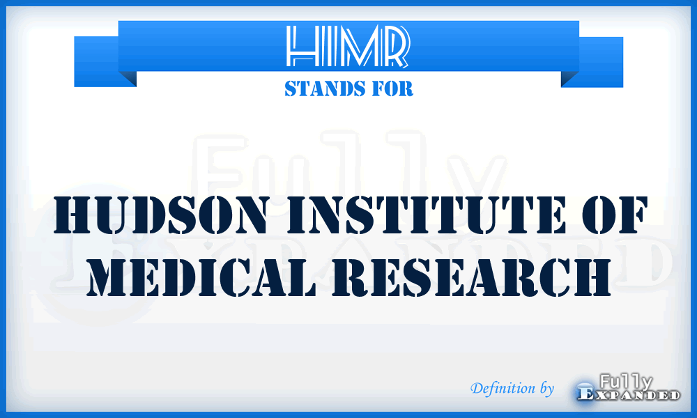 HIMR - Hudson Institute of Medical Research