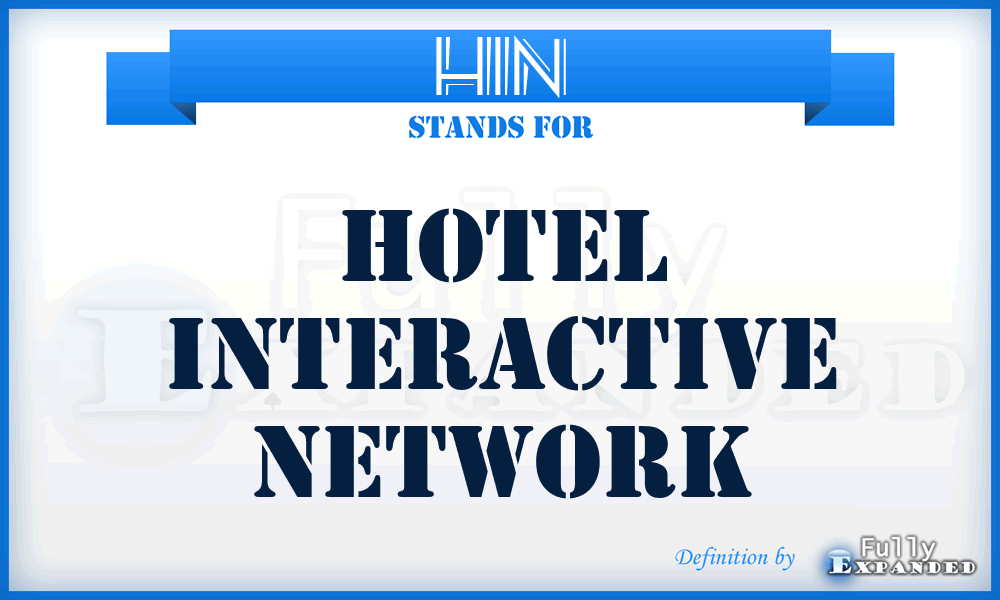 HIN - Hotel Interactive Network