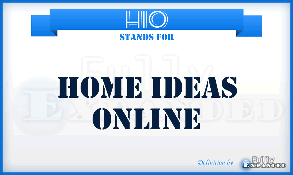 HIO - Home Ideas Online