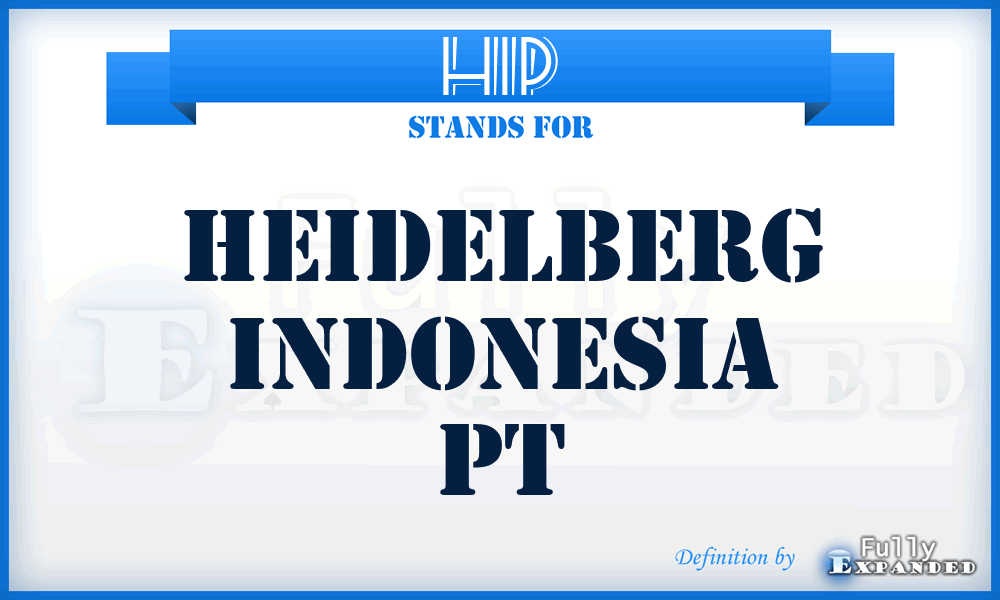 HIP - Heidelberg Indonesia Pt