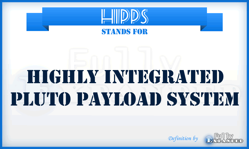 HIPPS - Highly Integrated Pluto Payload System