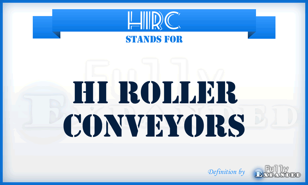 HIRC - HI Roller Conveyors