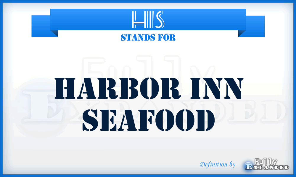 HIS - Harbor Inn Seafood