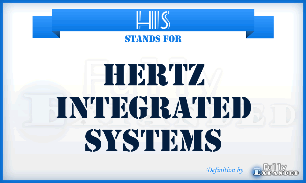 HIS - Hertz Integrated Systems