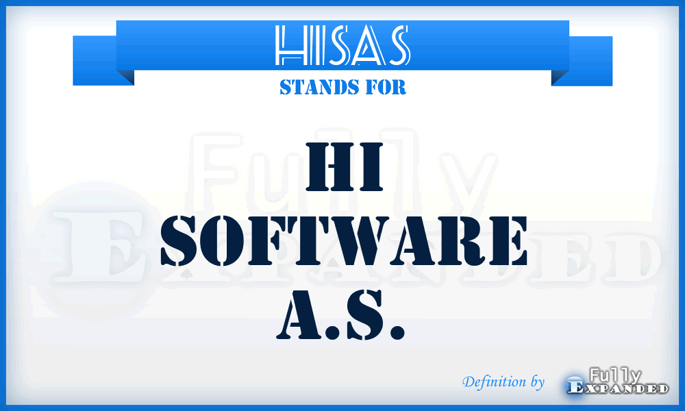 HISAS - HI Software A.S.