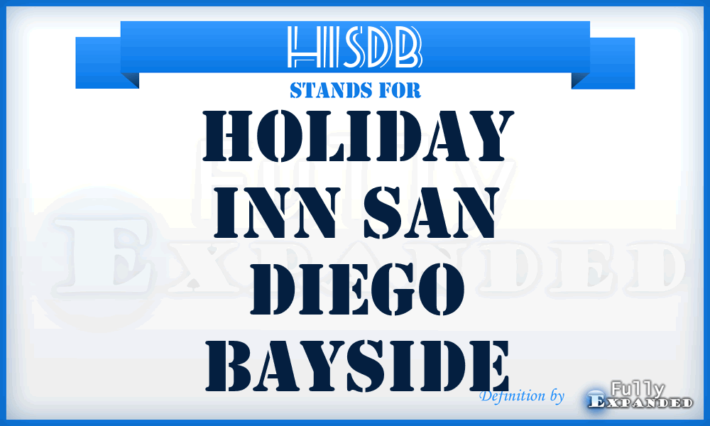 HISDB - Holiday Inn San Diego Bayside
