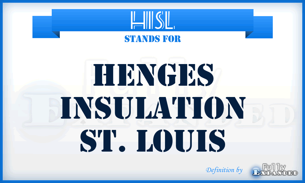 HISL - Henges Insulation St. Louis