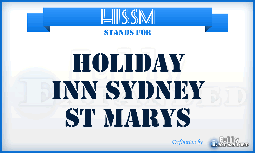 HISSM - Holiday Inn Sydney St Marys