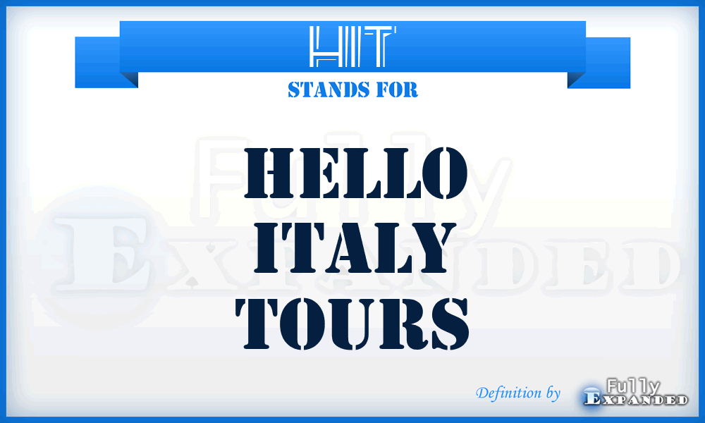 HIT - Hello Italy Tours