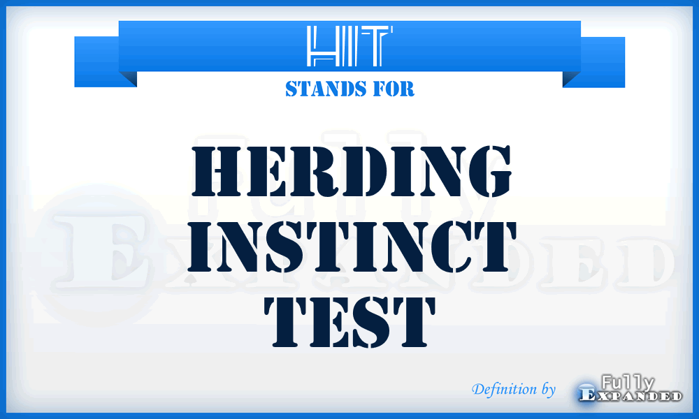 HIT - Herding Instinct Test