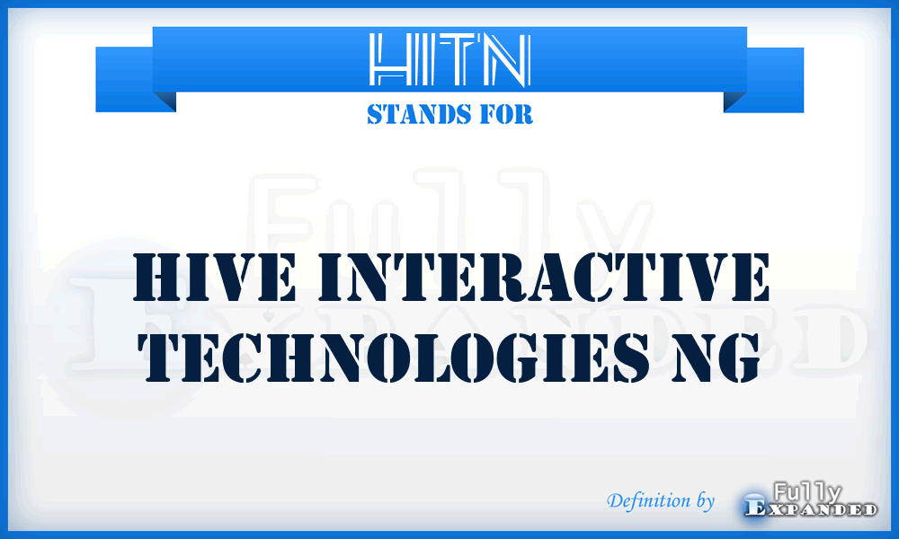 HITN - Hive Interactive Technologies Ng