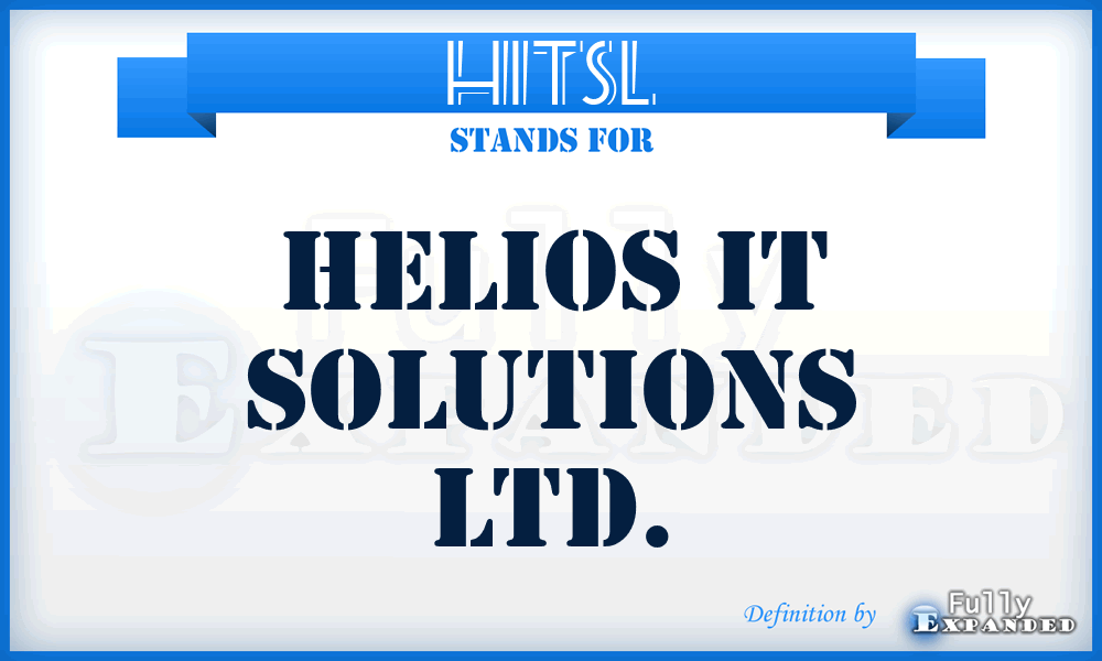 HITSL - Helios IT Solutions Ltd.