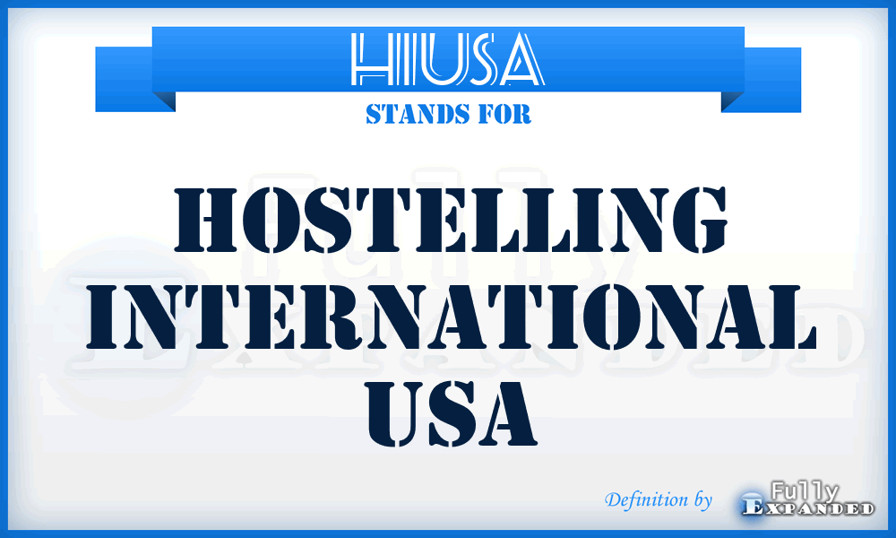 HIUSA - Hostelling International USA