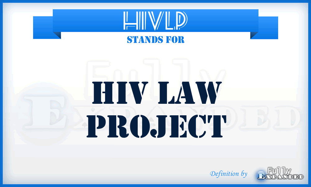 HIVLP - HIV Law Project