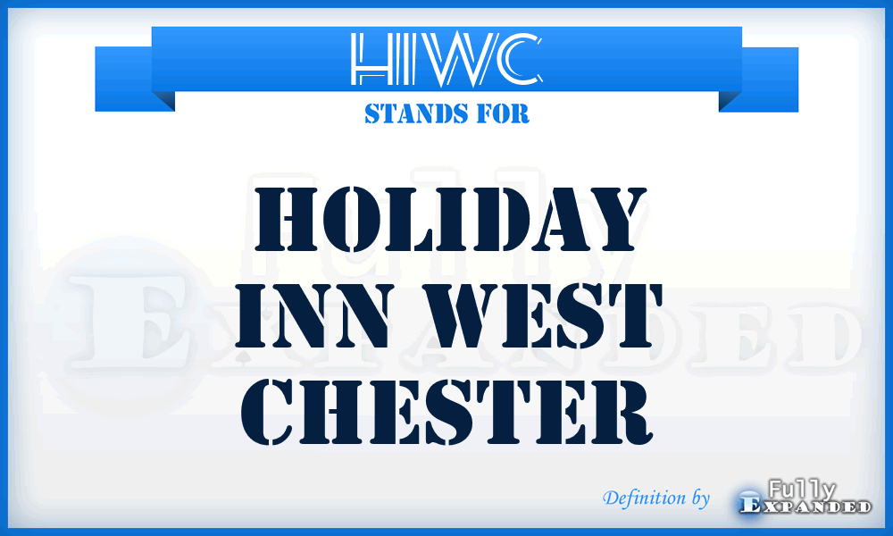 HIWC - Holiday Inn West Chester