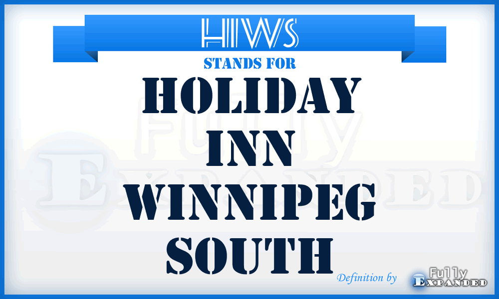 HIWS - Holiday Inn Winnipeg South