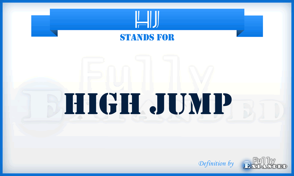 HJ - High Jump