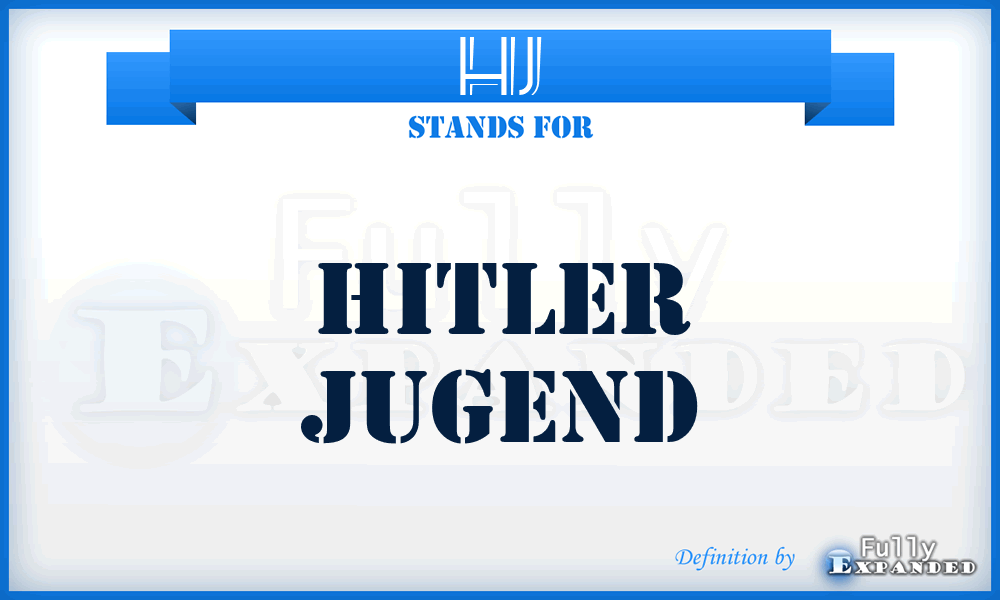 HJ - Hitler Jugend
