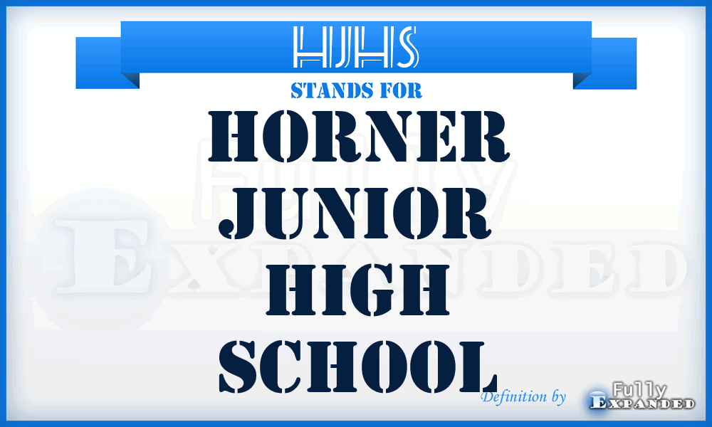 HJHS - Horner Junior High School