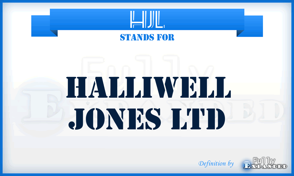 HJL - Halliwell Jones Ltd