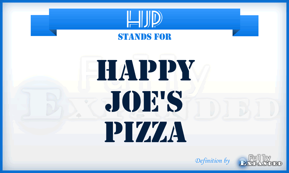 HJP - Happy Joe's Pizza