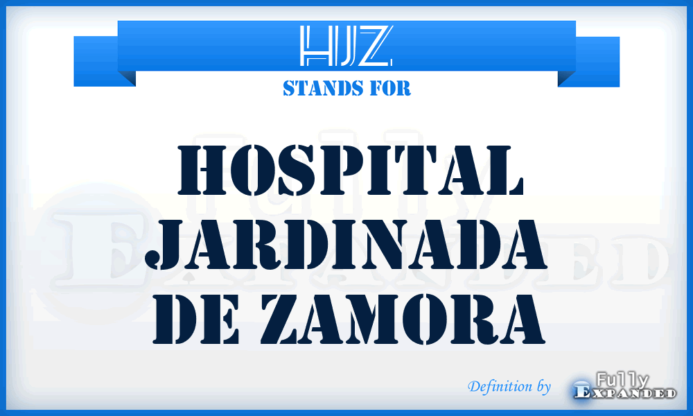 HJZ - Hospital Jardinada de Zamora