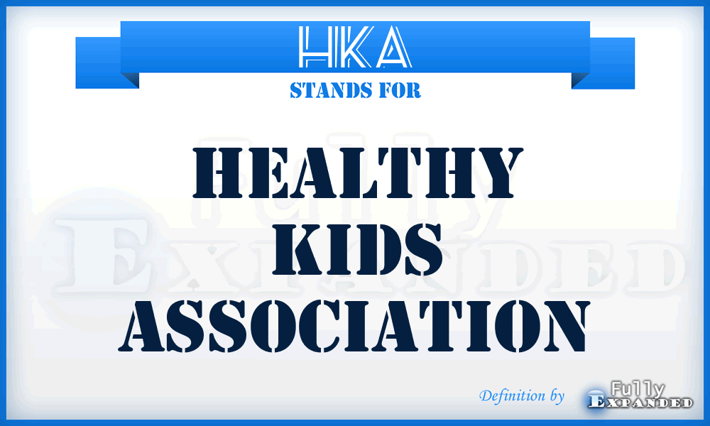 HKA - Healthy Kids Association