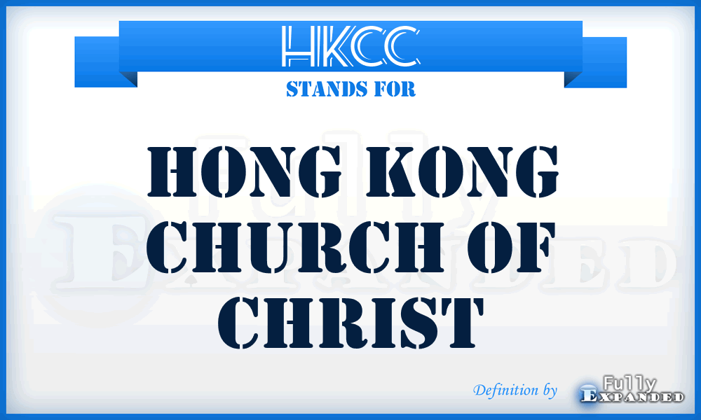 HKCC - Hong Kong Church of Christ